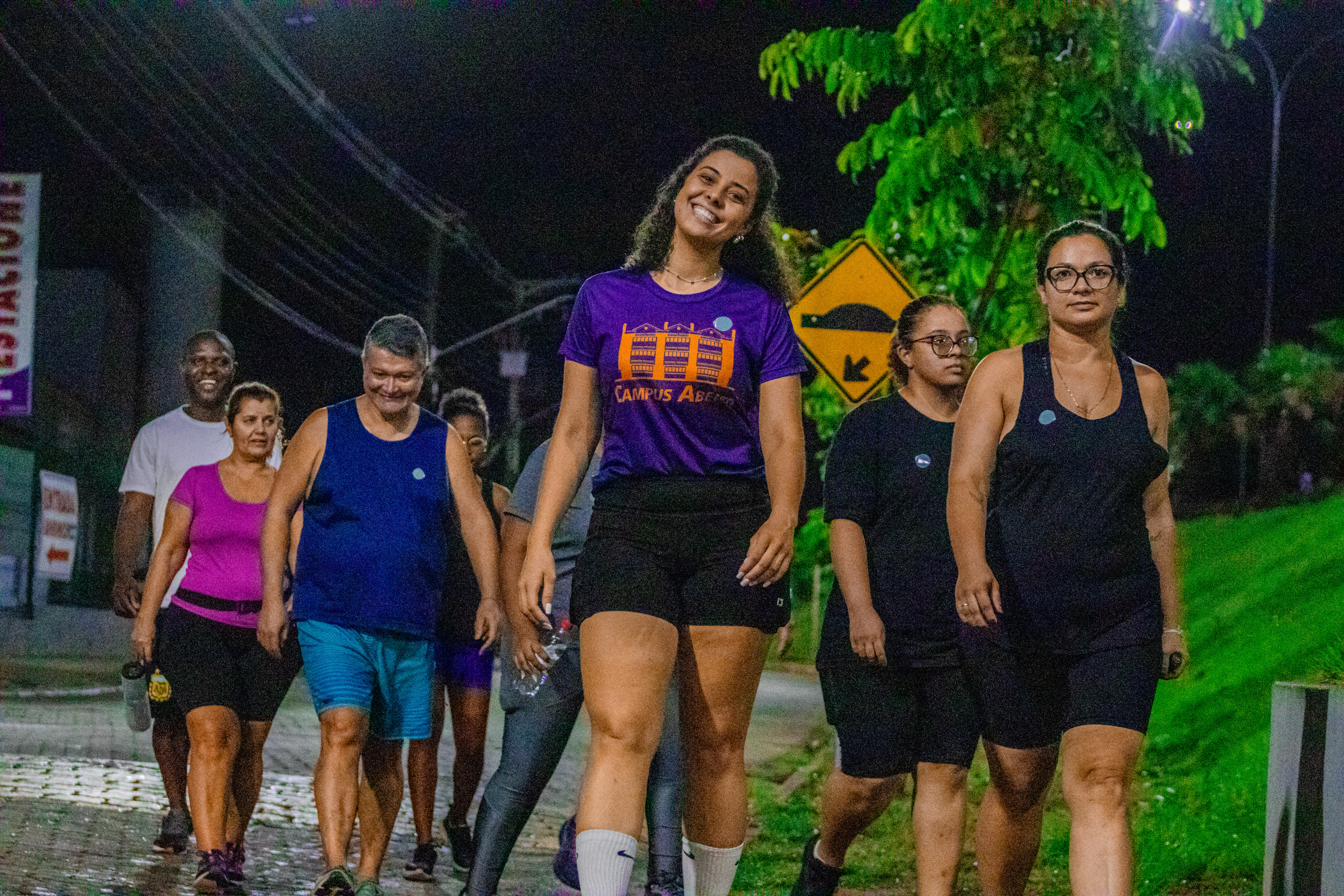 Equipe de caminhada do Campus Aberto Runners