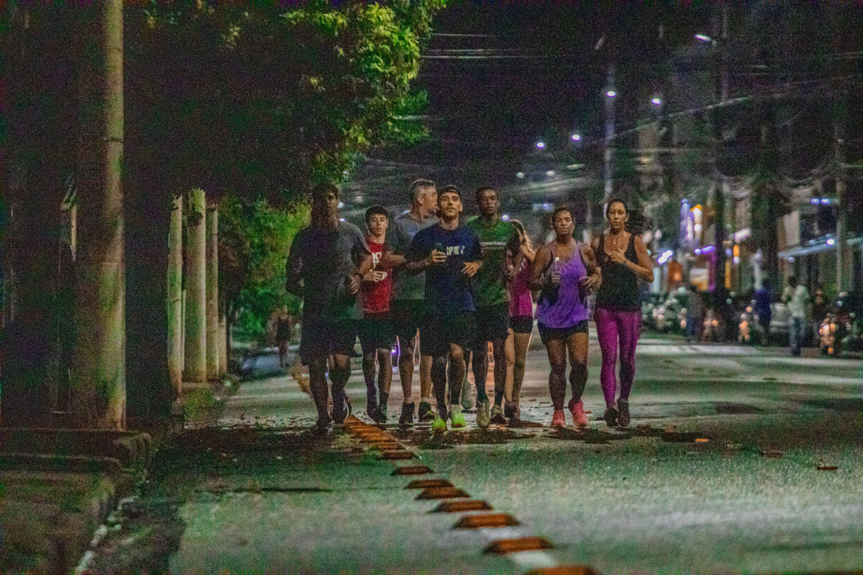 Prática de corrida da equipe Campus Aberto Runners